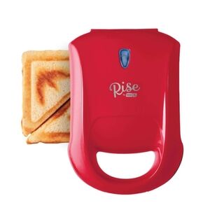 Rise Sandwich Maker by Dash in Red Nonstick Surface NWT Easy Wipe Clean